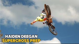 Haiden Deegan preps to win the 2025 SX Championship  RAW [upl. by Nussbaum229]