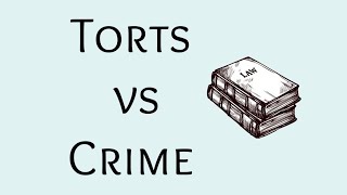 Difference between Torts and crime  Torts and crime  law of torts [upl. by Zere]