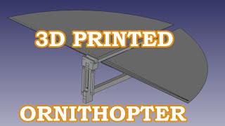 3D Printed Ornithopter [upl. by Lindly]