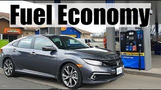 2021 Honda Civic  Fuel Economy MPG Review  Fill Up Costs [upl. by Assilim196]