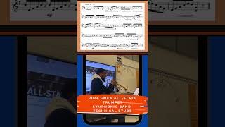 2024 GMEA AllState Trumpet Technical Etude 1112 Grade  Symphonic Band [upl. by Kayley]