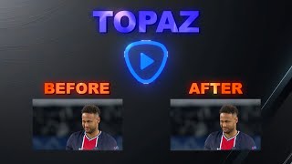 BEST Topaz Settings for Football Edits  4K Quality Tutorial [upl. by Enaz555]