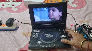 Rough Unbox Subtitled Portable Dvd Player with inbuilt CD MP3 TV USB  FM  GAMES  NOSTALGIA [upl. by Prudence]