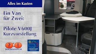 Ein Van für Zwei Pilote V600J  Caravan Salon 2019  Alles im Kasten [upl. by Wedurn]