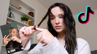 TRYING VIRAL TIKTOK CURLY HAIR ROUTINES ON 2a WAVY HAIR [upl. by Teews]