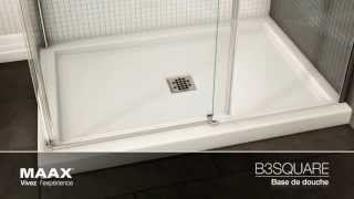 Base de douche B3Square  MAAX [upl. by Lekcim]