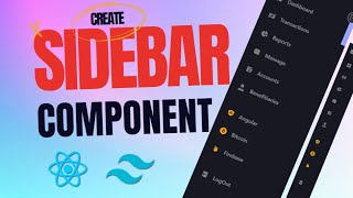 Build a Retractable Sidebar Component purely in ReactJS and Tailwind CSS  React Sidebar Navigation [upl. by Bat914]