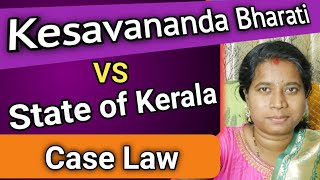 kesavananda bharati vs state of kerala case law1973 Basic Structure Doctrine telugu advocatesowjanya [upl. by Einram]