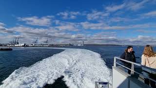 Australian Built Superfast Ferry Between Aarhus and Sjaellands Odde Denmark [upl. by Newton]