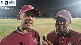 Coaches of Maties have a quick chat post match [upl. by Heddi724]