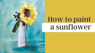 How To Paint A Sunflower [upl. by Cita183]