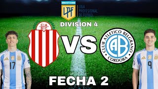 BARRACAS CENTRAL VS BELGRANO  FECHA 2  DIVISION 4 [upl. by Nylrehc]