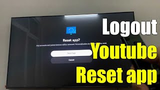 How to Sign out  Reset the YouTube App on Smart TV Samsung [upl. by Oniram194]