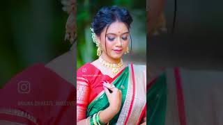 Maharashtrian Engagement look 📸 bridalmakeup makeup viralvideo trending photoshoot love [upl. by Aiekam]