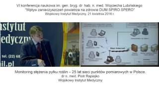 Monitoring stężenia pyłku roślin  25 lat sieci punktów pomiarowych w Polsce [upl. by Daniala801]