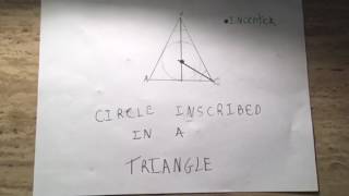 •HOW TO CONSTRUCT A CIRCLE INSCRIBED IN A TRIANGLE HOW TO CIRCUMSCRIBE A TRIANGLE IN A CIRCLE [upl. by Drofdeb]