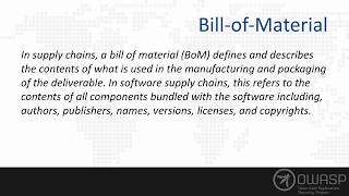 BillofMaterial Support in OWASP DependencyTrack [upl. by Ainod615]