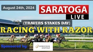 LIVE Horse Racing Handicapping  Saratoga for Travers Stakes Day Sat Aug 24th [upl. by Kenaz425]