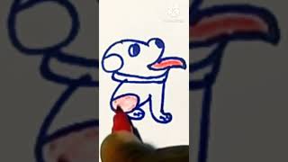 How To Good Drowing 6621 Letter Diya Dog Drow How Tow Drow Easy Short Video Art intha Dog [upl. by Geithner]