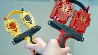 Beyblade Go Shoot DUAL LAUNCHER COMBO GRIP Unboxing amp Review [upl. by Rob]