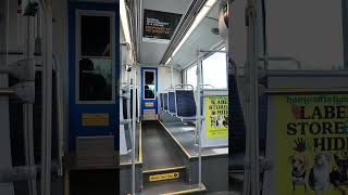 Riding a Light Rail Train shorts seattle train publictransport interior [upl. by Recnal575]