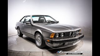 1987 BMW M6  Lachs Silver with 34K Miles [upl. by Woodsum]