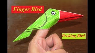 DIY  Origami Bird  Finger Bird  Easy to Fold Easy to Follow [upl. by Llednyl]