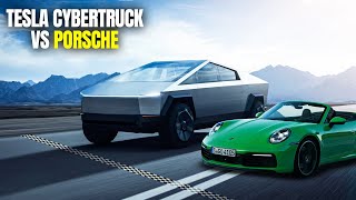 Tesla CyberTruck vs Porsche 911 DRAG RACE with a Twist [upl. by Austen430]