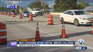 US 1 bridge partially collapses in North Palm Beach [upl. by Eidnas]