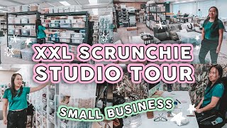 STUDIO VLOG 51  STUDIO TOUR XXL Scrunchie 💖 Small Business Warehouse 💖 Handmade With Love ✨ [upl. by Iva]