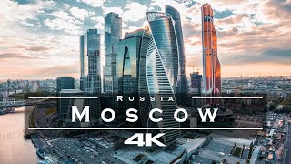 Moscow Russia 🇷🇺  by drone 4K [upl. by Lesslie]