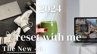 2024 reset ✨ how to create a vision board setting goals amp intentions  healthy habits [upl. by Frederick]