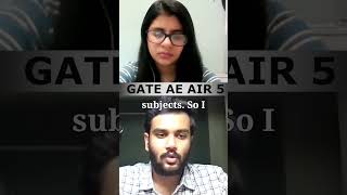 GATE Aerospace Topper On Book He Followed for Preparation iit btech mtech gateexam [upl. by Are]