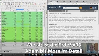 Adam bis Mose nach biblischer Chronologie  Wie alt ist die Erde 03 ErdPark [upl. by Zednanref]