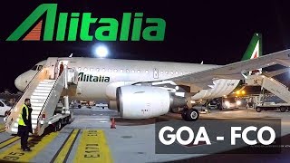 ALITALIA AIRBUS A319 ECONOMY  Genoa  Rome [upl. by Petrina]