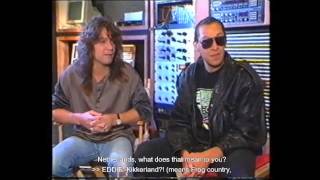 Eddie amp Alex van Halen speaking in their native language Dutch RIP Edward [upl. by Enilrad]