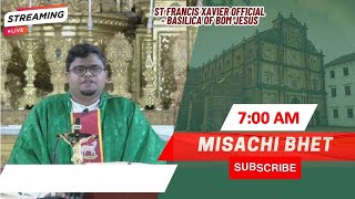 7 AM  Konkani Mass Brestar  Sadea Kallachem 30vem Satollem  Basilica of Bom Jesus  31 Oct 2024 [upl. by Gil270]