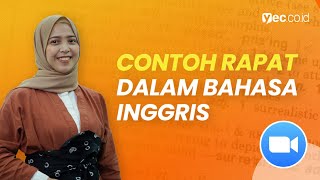 Business English Contoh Memimpin Rapat dalam Bahasa Inggris [upl. by Skerl]