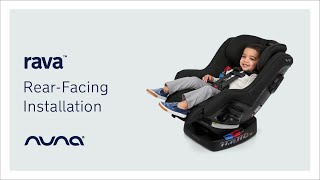 Nuna RAVA I Car Seat I Rear Facing Install [upl. by Amorette]