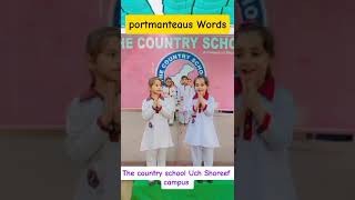 A portmanteaus is a word that is by combining two or more words together school activity learning [upl. by Snowman]