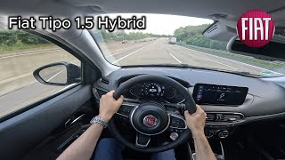 2024 Fiat Tipo Station wagon 15 Hybrid 128 hp  On the German Autobahn [upl. by Koh]