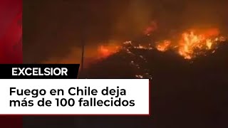 Incendios forestales se propagan en Chile al menos 112 fallecidos [upl. by Luciana240]