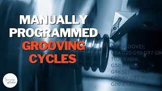 How to Manually Program a Grooving Cycle on a CNC Lathe [upl. by Joell]