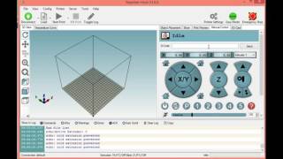 Repetier Host、３Dプリンターのテスト、動作確認 part 1 [upl. by Gmur243]