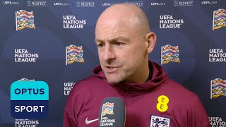 LEE CARSLEY on final game in charge and what legacy hes had on England [upl. by Ayaladnot809]