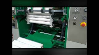 Stretch film rewinding machine [upl. by Llehcsreh]