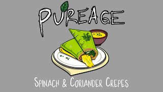 Spinach amp Coriander Crepes from Nadiyas Fast Flavours  PUREAGE COOKBOOK [upl. by Tnecillim923]