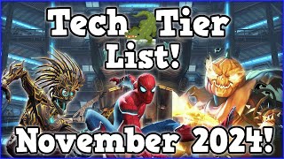 Tech Tier List November 2024  Marvel Contest of Champions [upl. by Tseng]