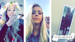 Kaylyn Slevin attends football game  Snapchat [upl. by Phillip487]