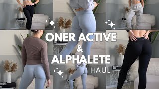 Oner Active amp Alphalete TryOn Haul and Review [upl. by Ahsaele]